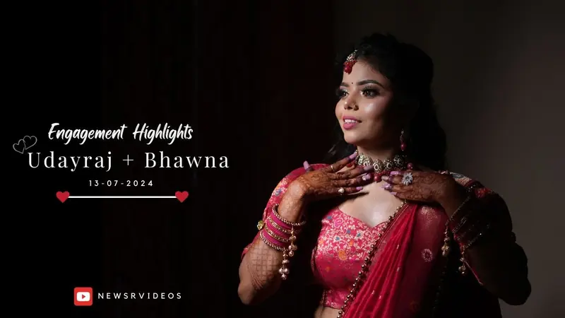 Still from Engagement Highlights · Udayra & Bhawna