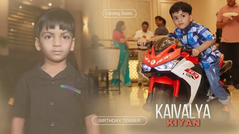 Kaivalya +Kiyan  Birthday Celebration Teaser || Coming Soon.. || Best Cinematic || New SR Videos
